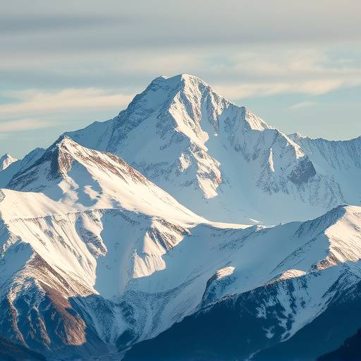 Beeindruckende Berglandschaft in den Alpen mit schneebedeckten Gipfeln